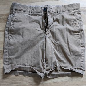 Men's flat front khaki shorts